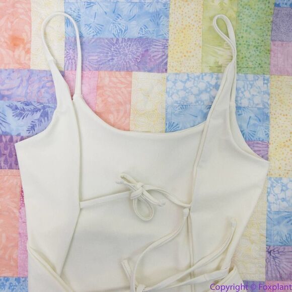 NEW Free People X Mare Perpetua white Essential One Piece Swimsuit, XL - Picture 9 of 16